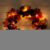 WHZ 45cm Halloween Christmas Pumpkin Pine Cone Maple Wreath Home Decoration Pendant with Light