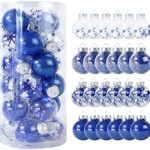 Honey Bee Ornament Bulk Christmas Christmas Plastic Decoration Pendant Transparent Christmas Painted 6cm Set Ball Color Tree Ball Day Christmas Christmas Ornament Balls Extra Large